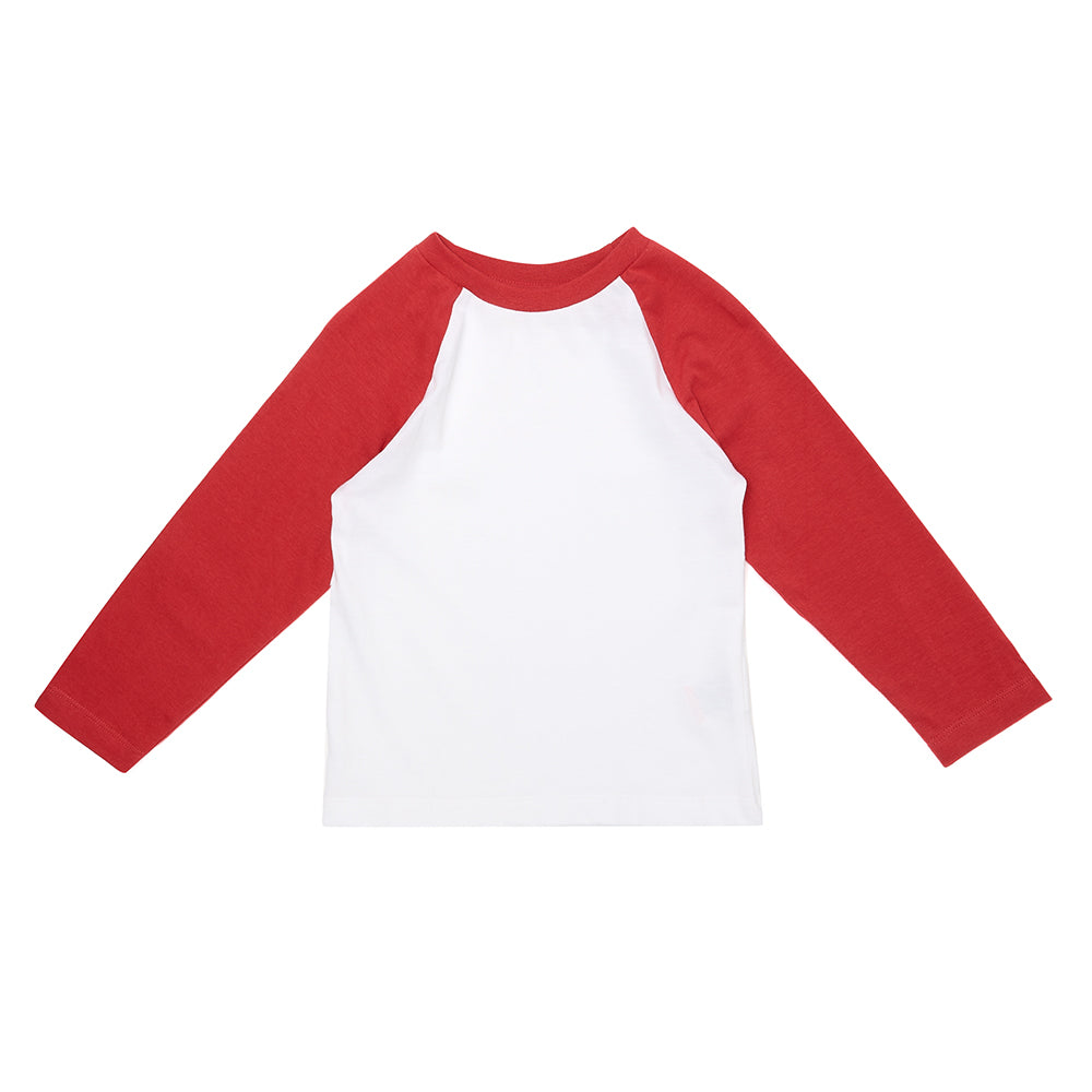 Baseball Tee Red Dotty Dungarees Ltd