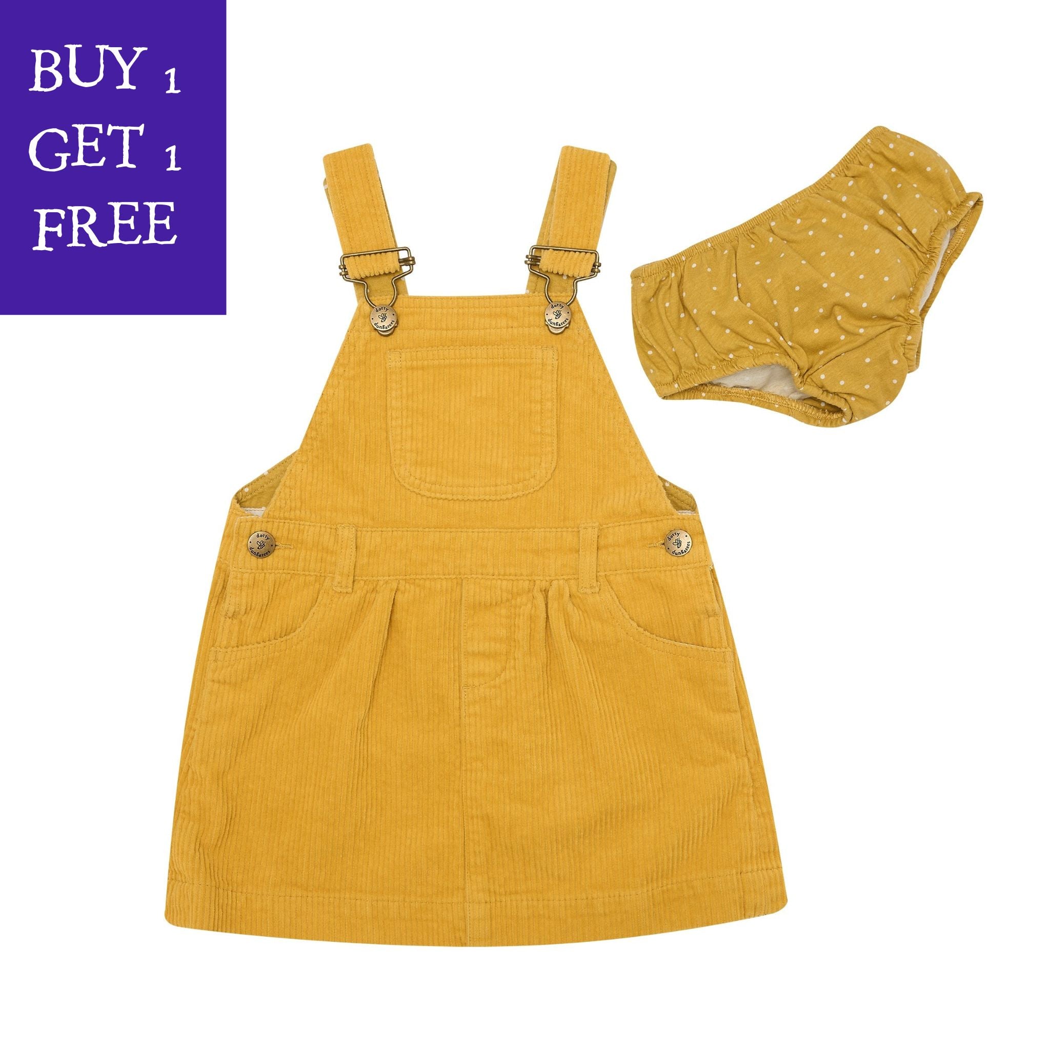 Dungaree Dresses - Soft Corduroy  Dotty Dungarees Ltd