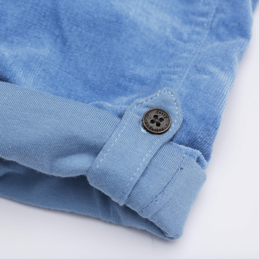 Blue Corduroy Dungarees - Dotty Dungarees