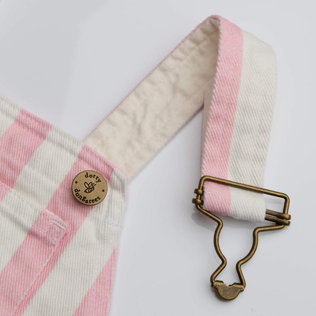 Classic Wide Stripe Dress - Pink Dotty Dungarees Ltd Classic Wide Stripe Dress - Pink Dotty Dungarees Ltd