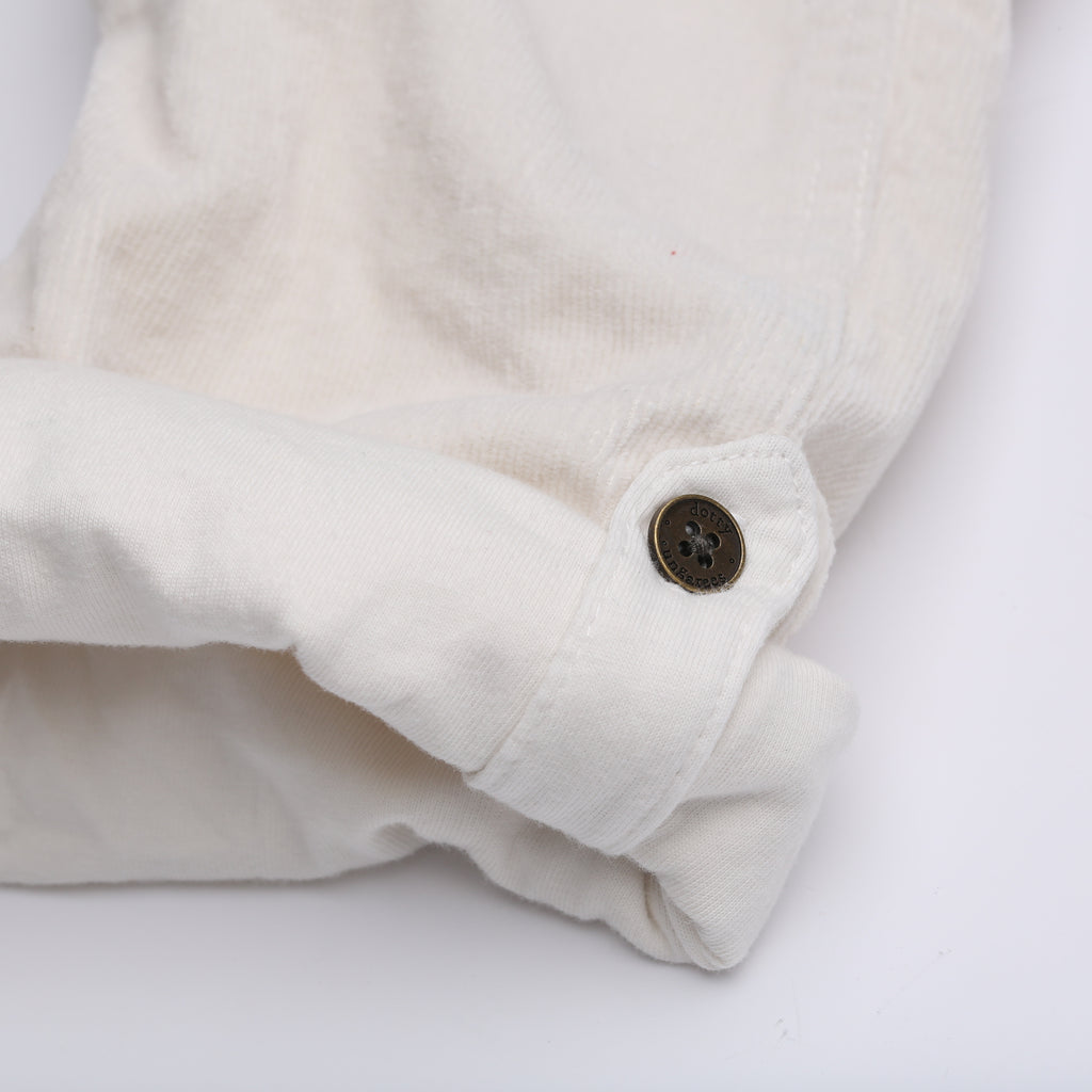 Cream Corduroy Dungarees - Dotty Dungarees Ltd