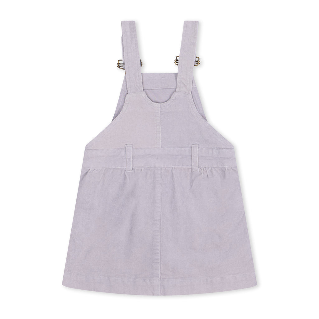 Grey Corduroy Dungaree Dress - Dotty Dungarees 