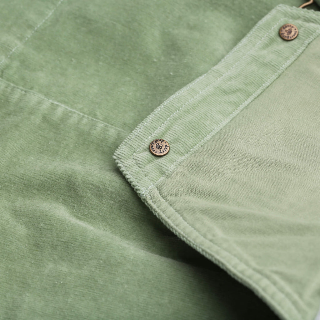 Green Corduroy Dungaree Dress - Dotty Dungarees