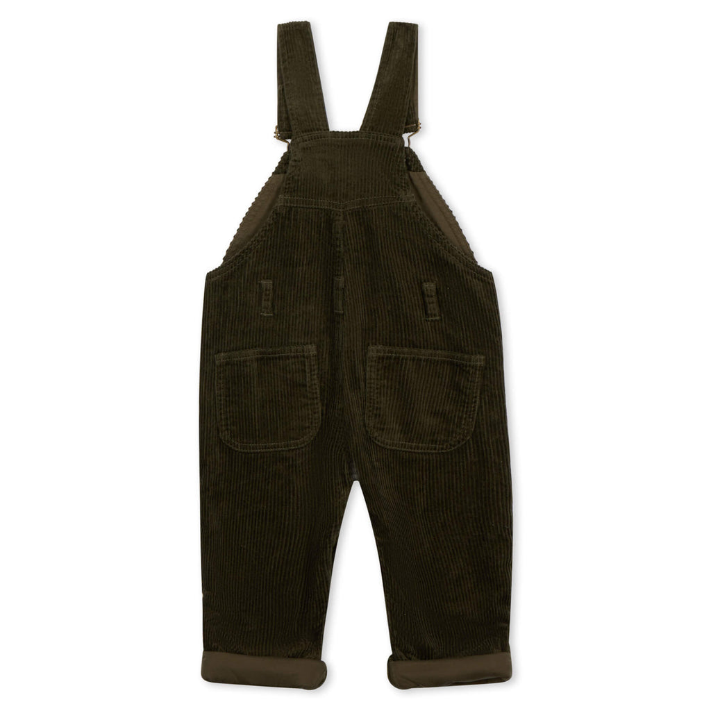 Khaki Chunky Cord Dungarees - Dotty Dungarees Ltd