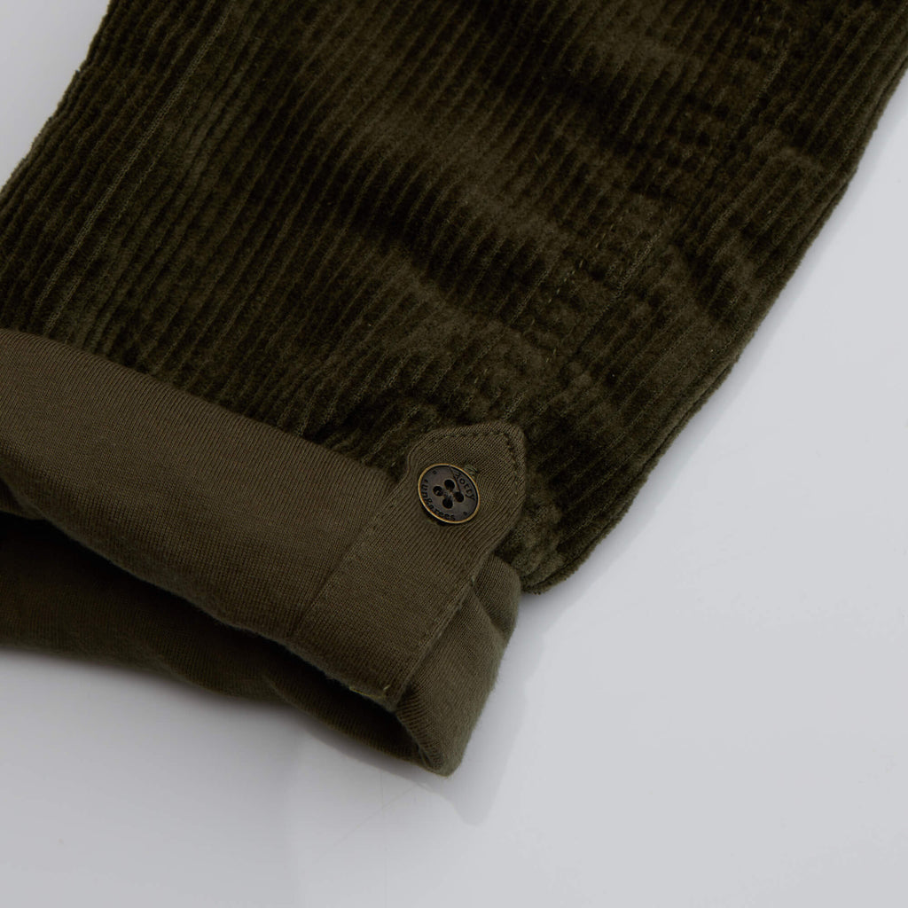 Khaki Chunky Cord Dungarees - Dotty Dungarees Ltd
