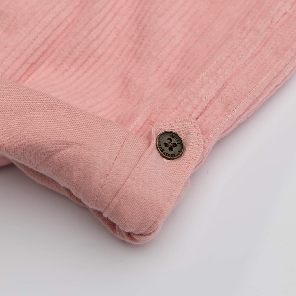 Pink Chunky Cord Dungarees - Dotty Dungarees Ltd