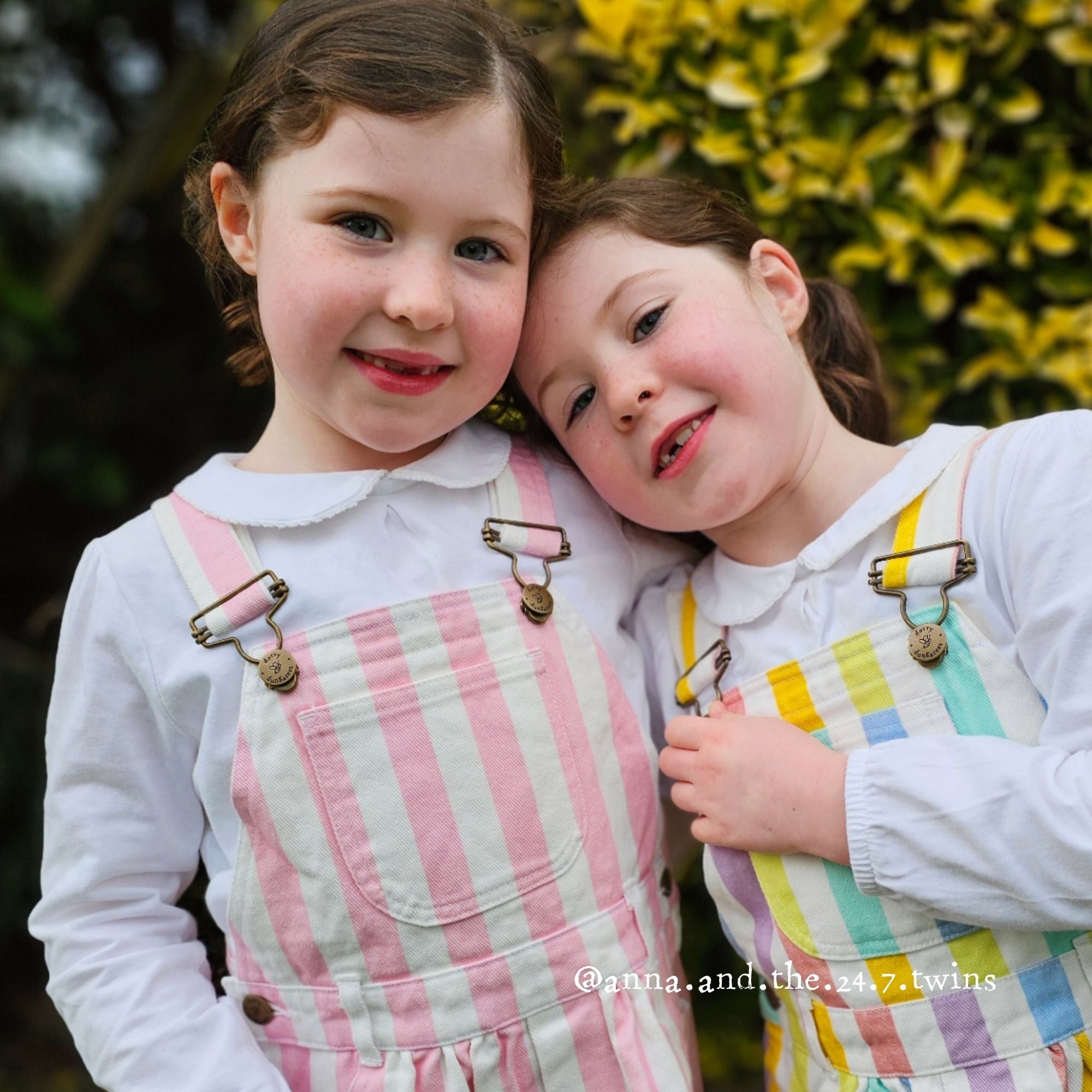 pink denim dungaree dress Light pink Cotton denim dungaree dress for kids