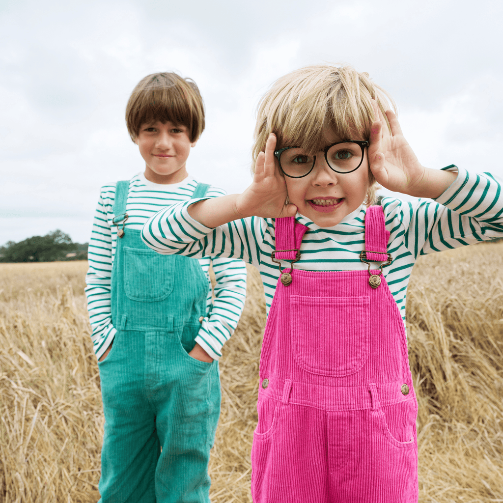 Hot Pink Chunky Cord Dungarees - Dotty Dungarees Ltd