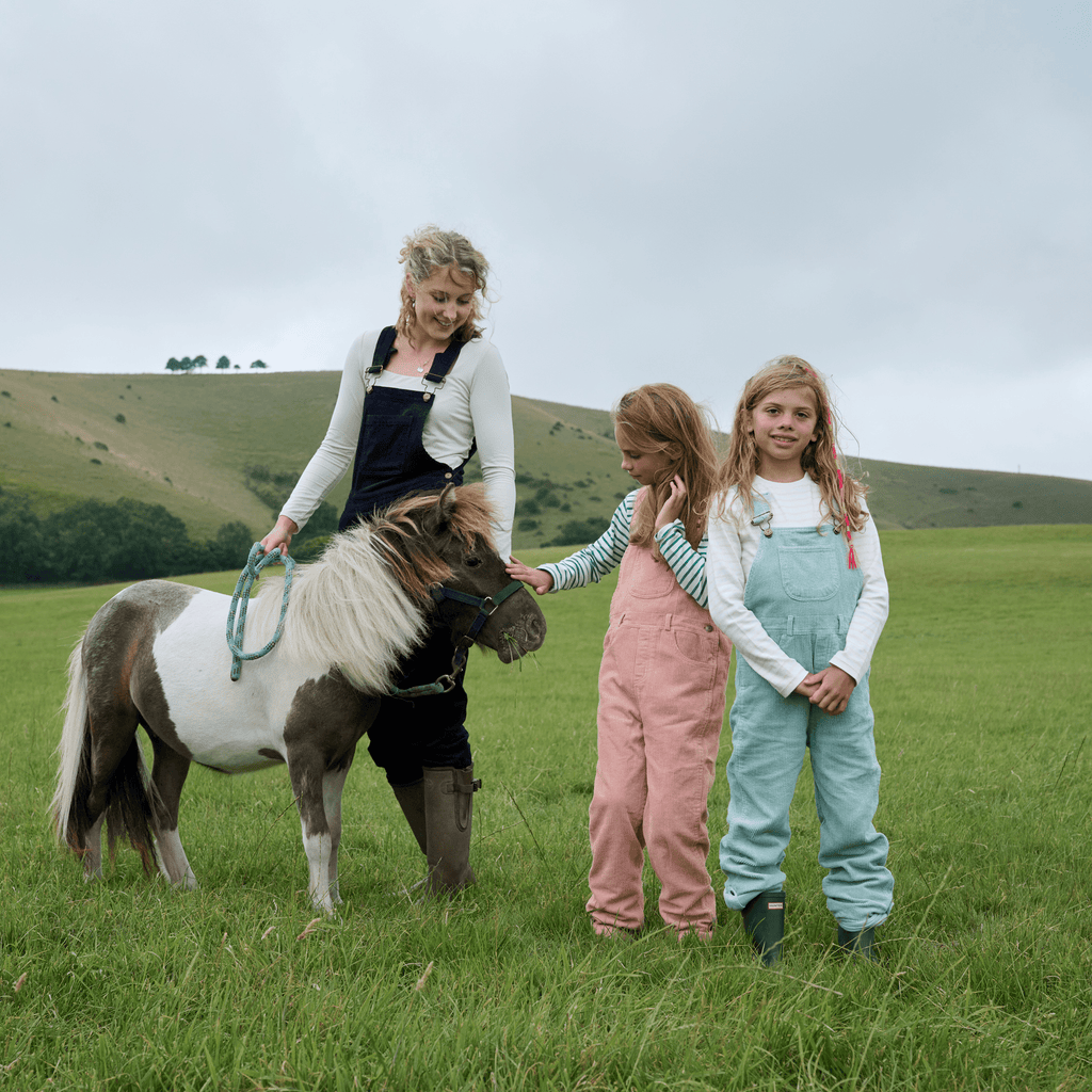 Mint Chunky Cord Dungarees - Dotty Dungarees Ltd