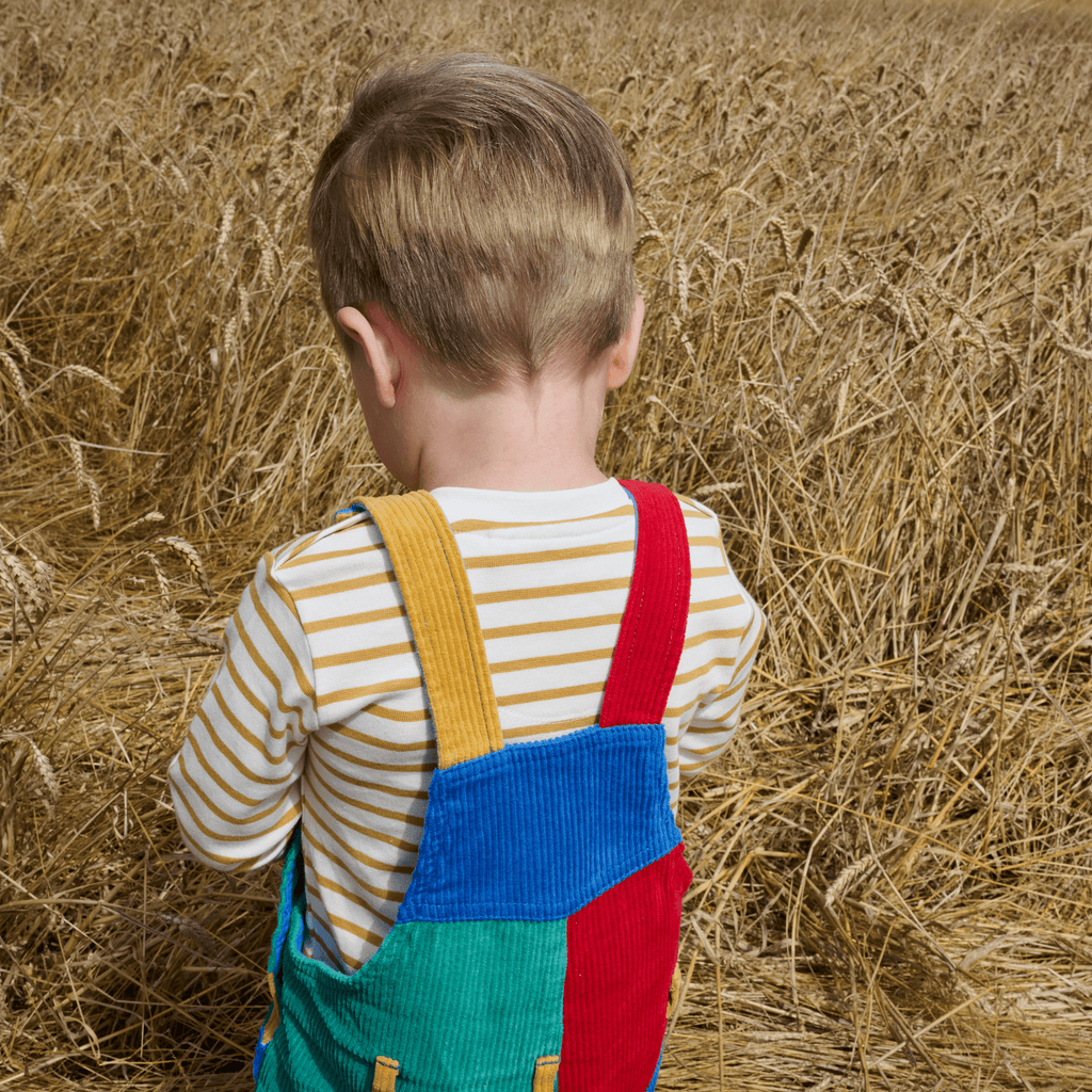 Ochre Breton Stripe Top - Dotty Dungarees Ltd