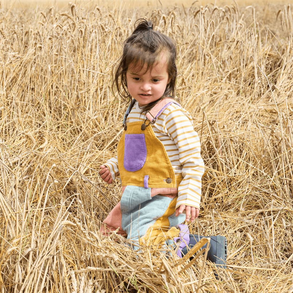 Ochre Breton Stripe Top - Dotty Dungarees Ltd