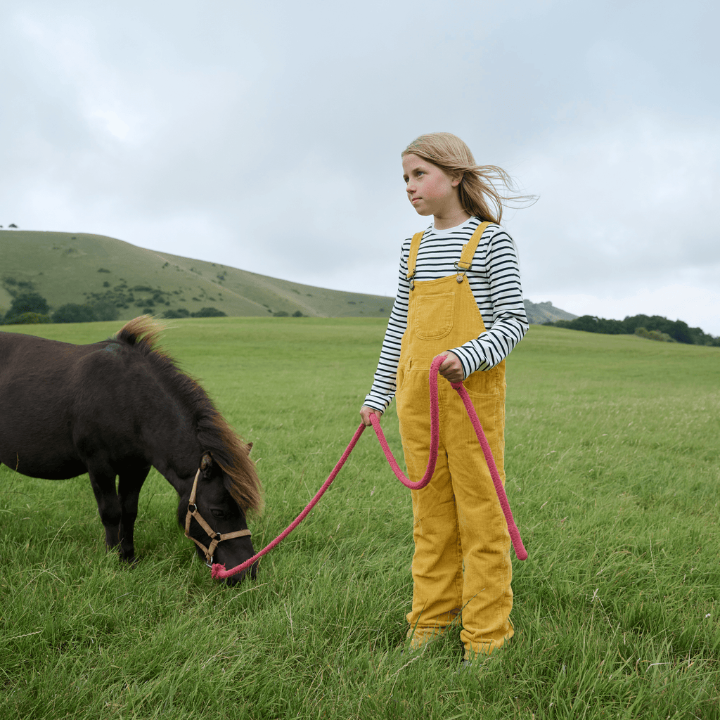 Ochre Chunky Cord Dungarees - Dotty Dungarees Ltd