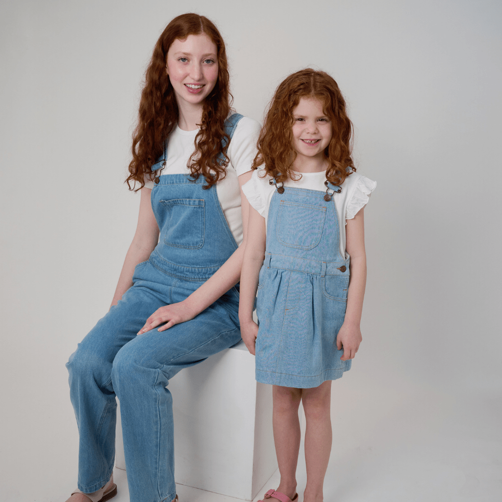 Pale Denim Unicorn Dress - Dotty Dungarees Ltd