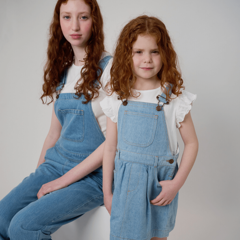 Pale Denim Unicorn Dress - Dotty Dungarees Ltd