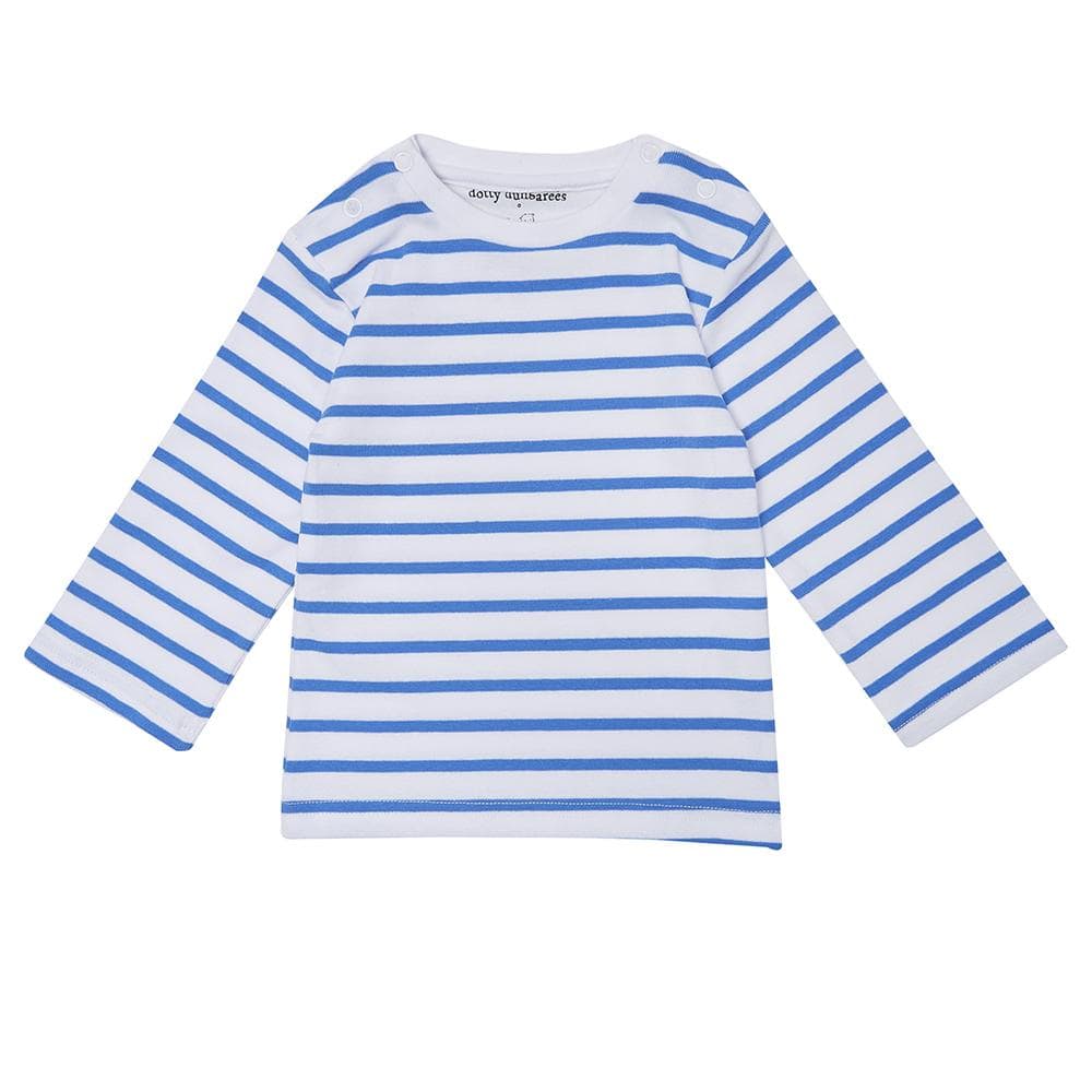Blue Breton Stripe Top