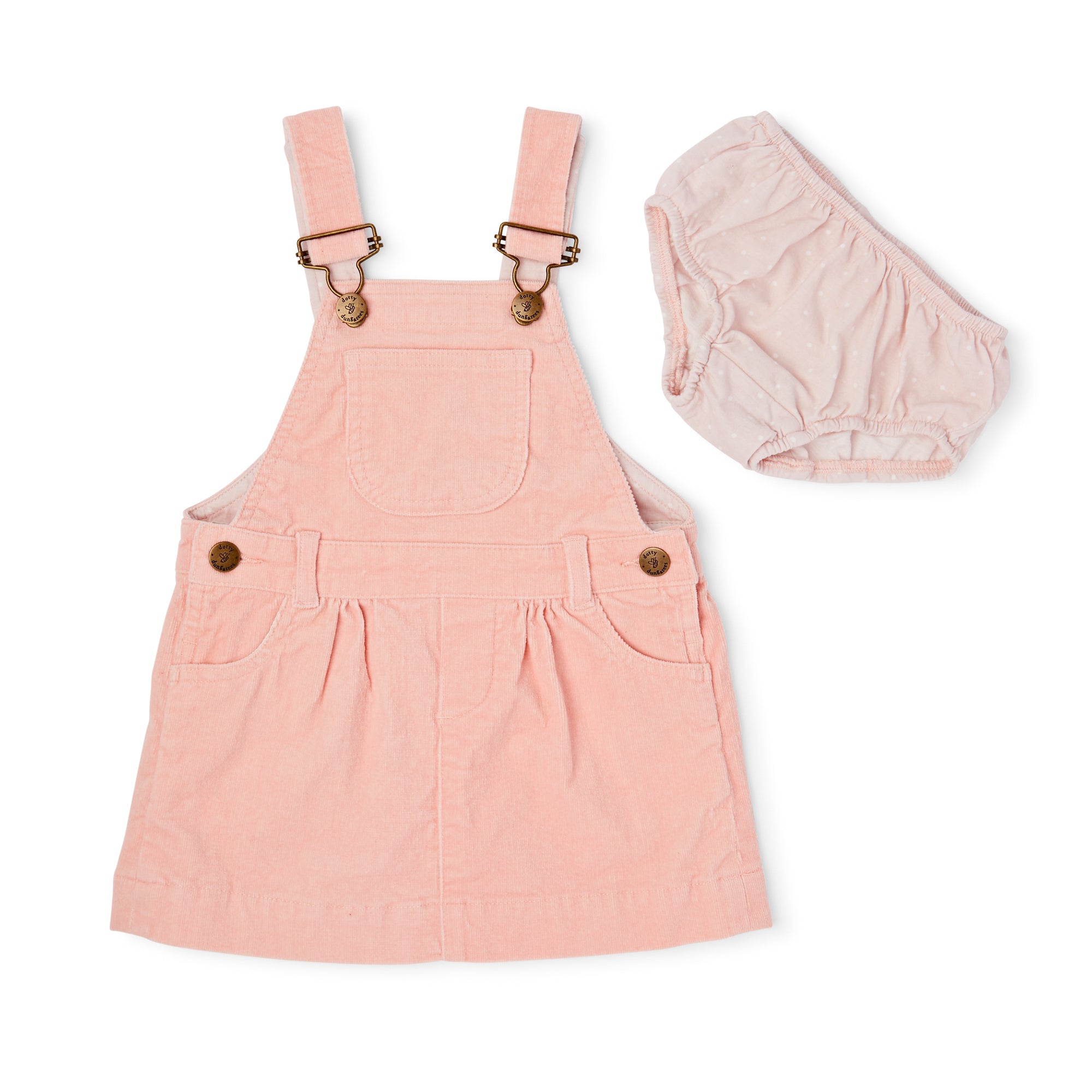 Pink corduroy hotsell overall dress