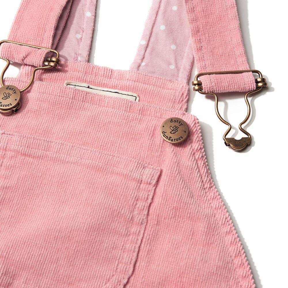 Pink Cord Dungarees