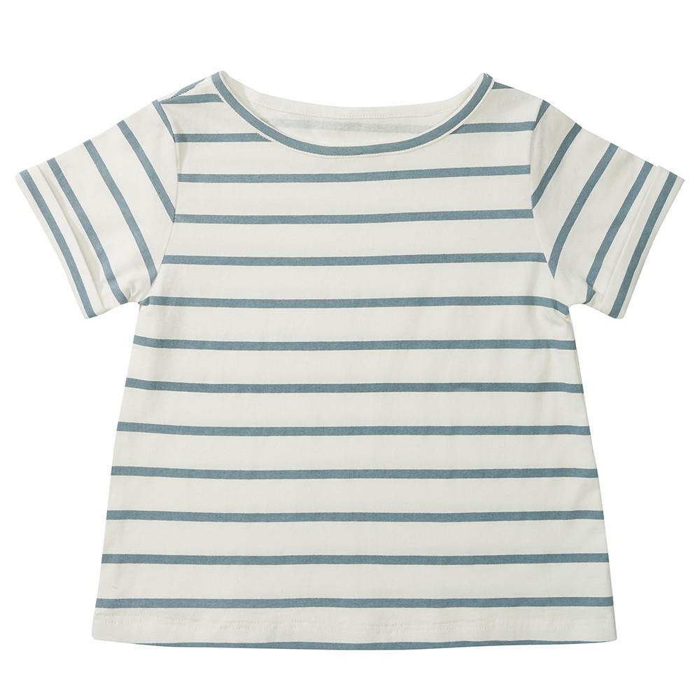 Blue Stripe Summer T-Shirt – Dotty Dungarees Ltd