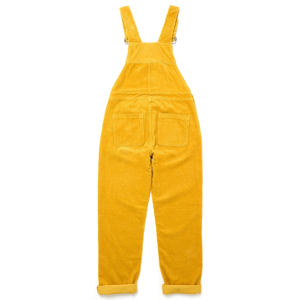Adult Ochre Chunky Cord Dungarees - Dotty Dungarees Ltd