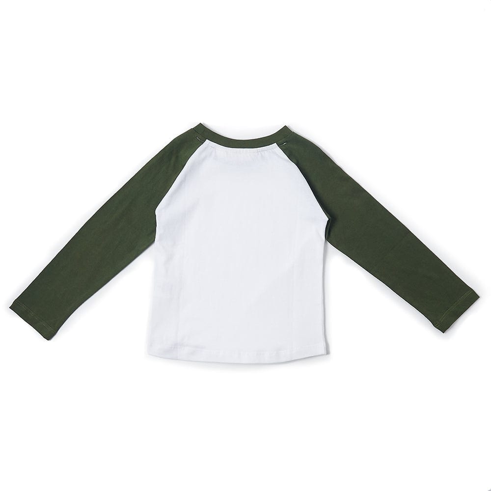 Baseball Tee - Green - Dotty Dungarees Ltd