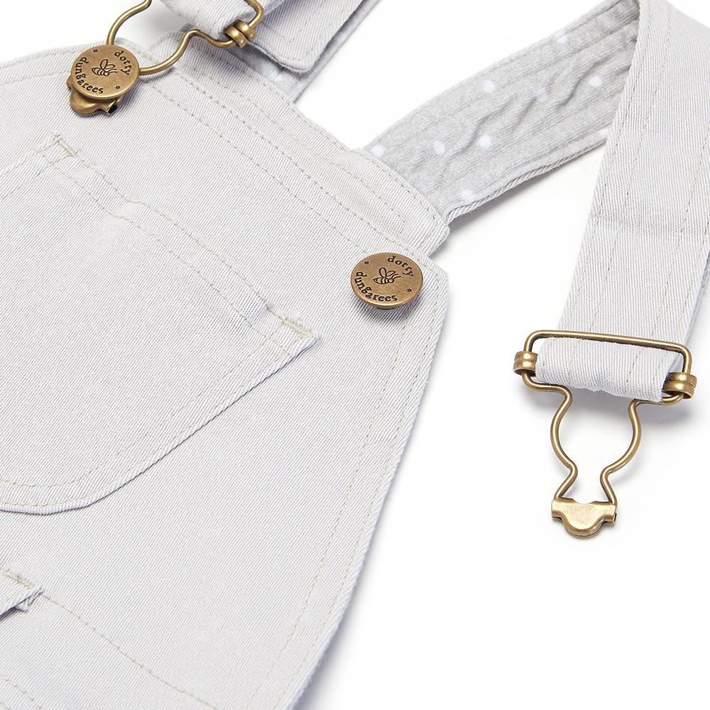 Cloud Grey Denim Dress - Dotty Dungarees Ltd