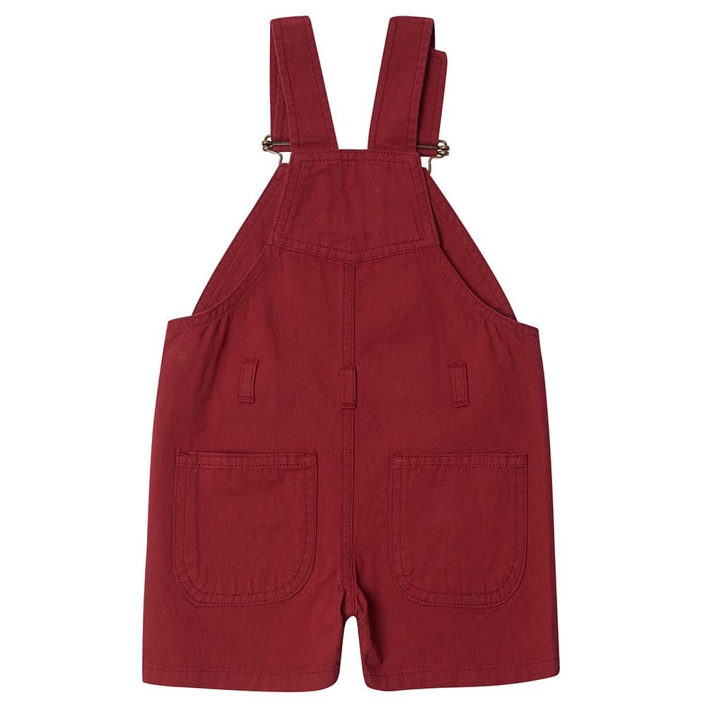 Crimson Cotton Shorts - Dotty Dungarees Ltd