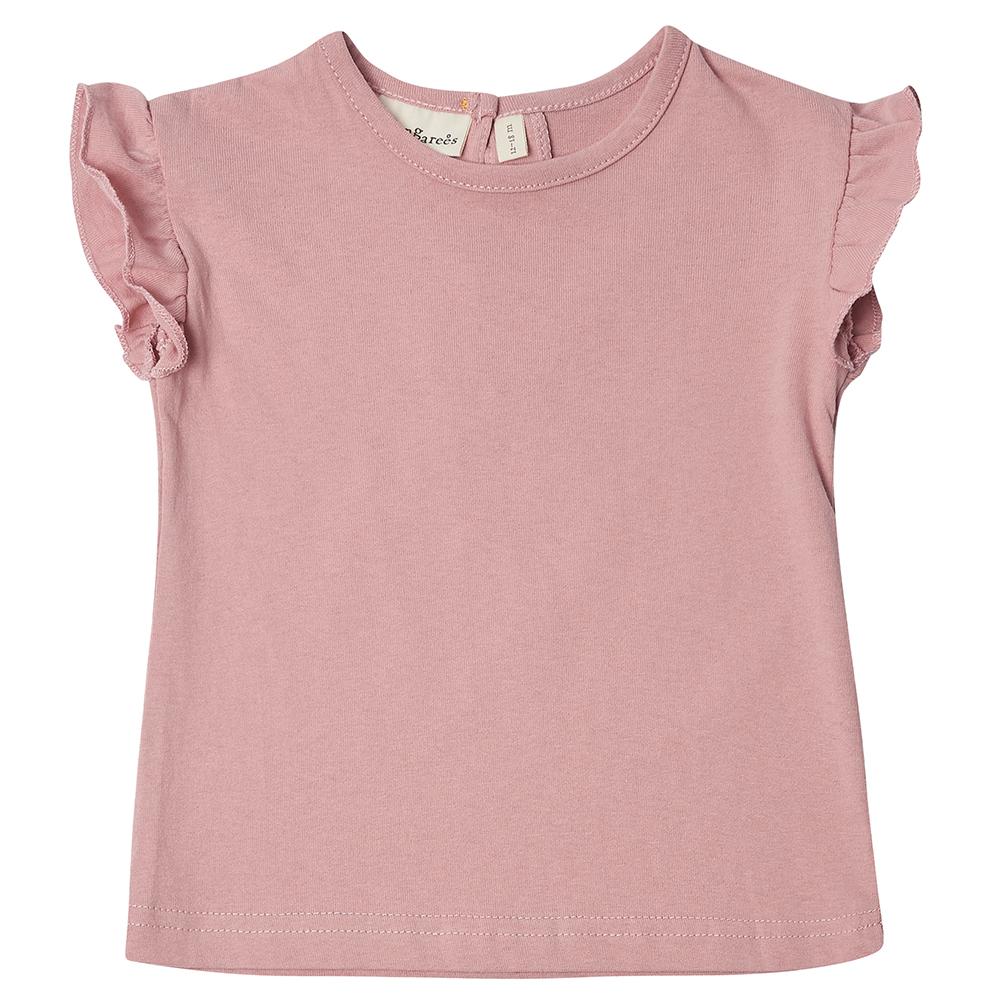 Edie Frill Top - Blush Pink - Dotty Dungarees Ltd