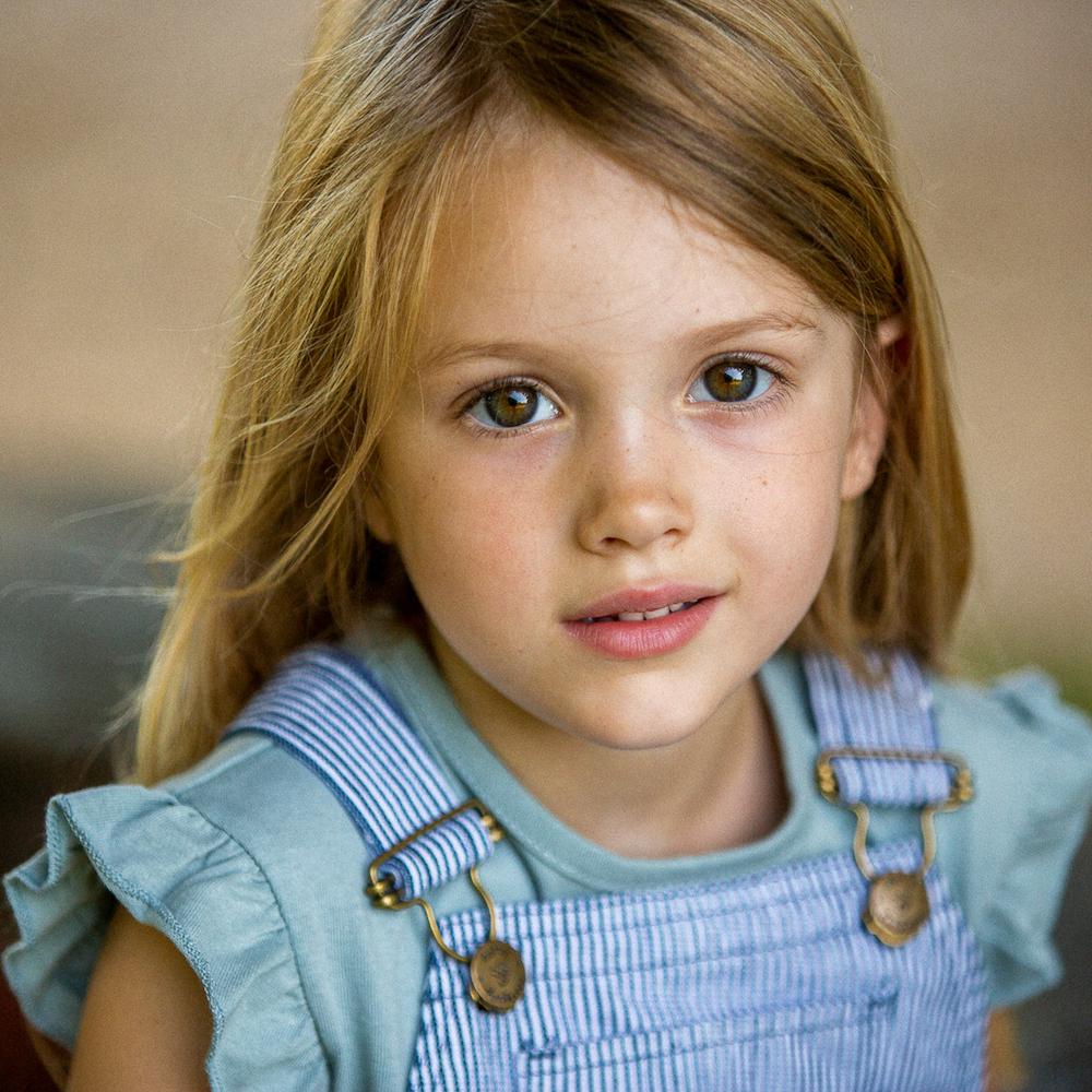 Edie Frill Top - Powder Blue - Dotty Dungarees Ltd