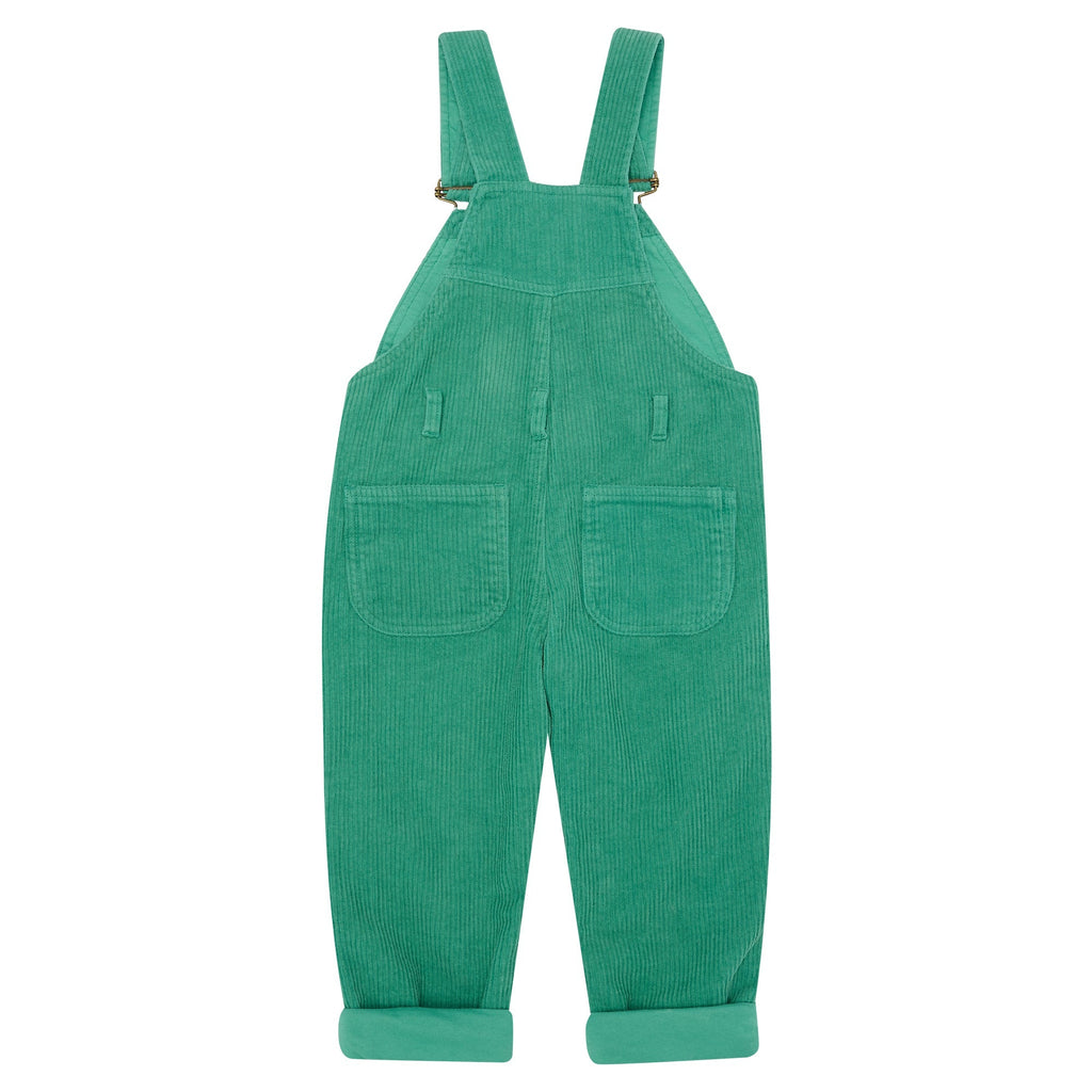 Emerald Chunky Cord Dungarees - Dotty Dungarees Ltd