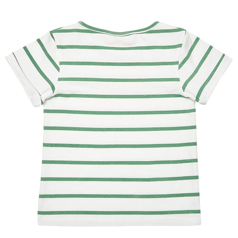 Green Stripe Summer T-Shirt - Dotty Dungarees Ltd