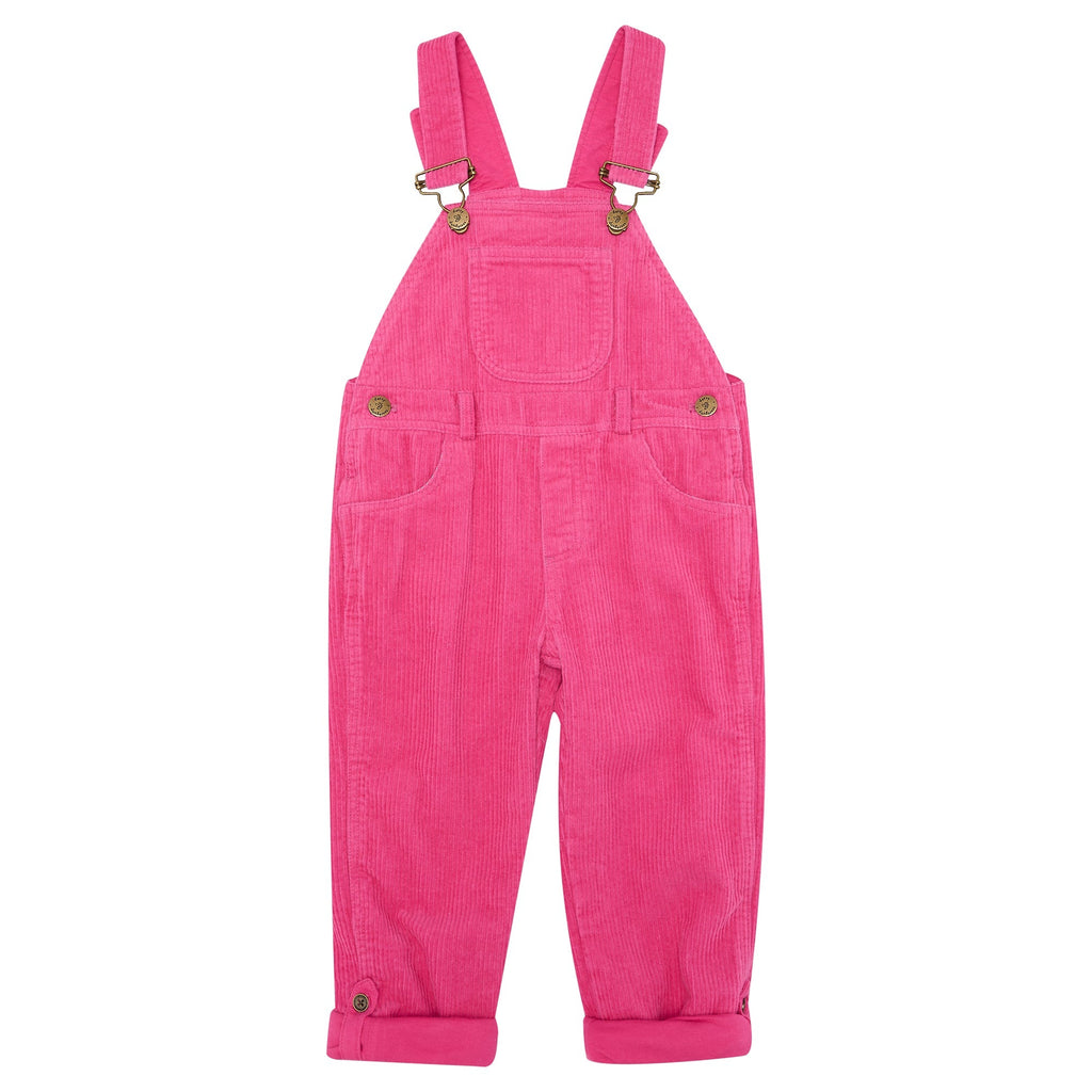 Hot Pink Chunky Cord Dungarees - Dotty Dungarees Ltd