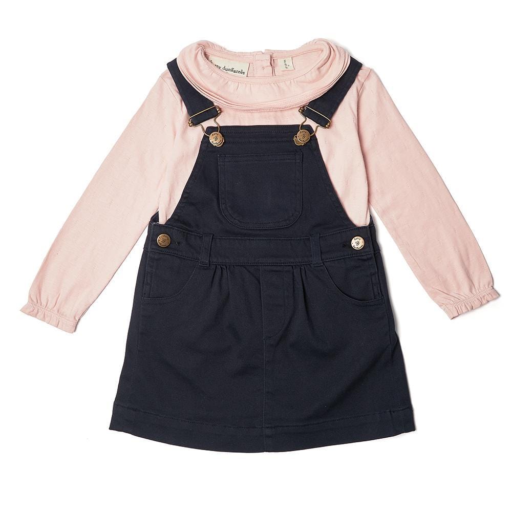 Margaux Ruffle Neck - Pink - Dotty Dungarees Ltd