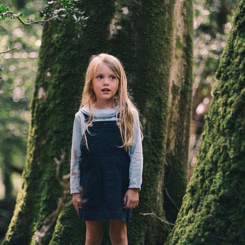 Margaux Ruffle Neck - Powder - Dotty Dungarees Ltd