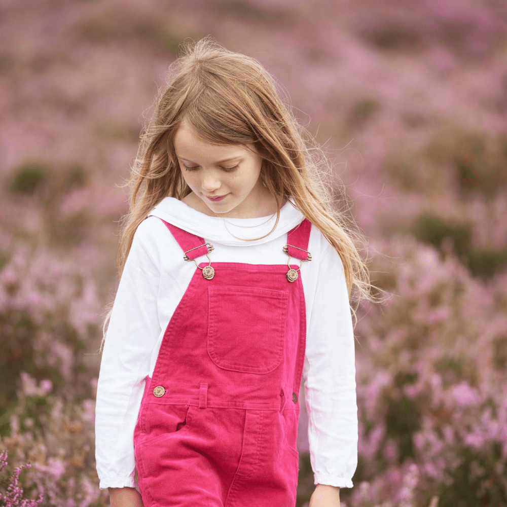 Margaux Ruffle Neck - White - Dotty Dungarees Ltd