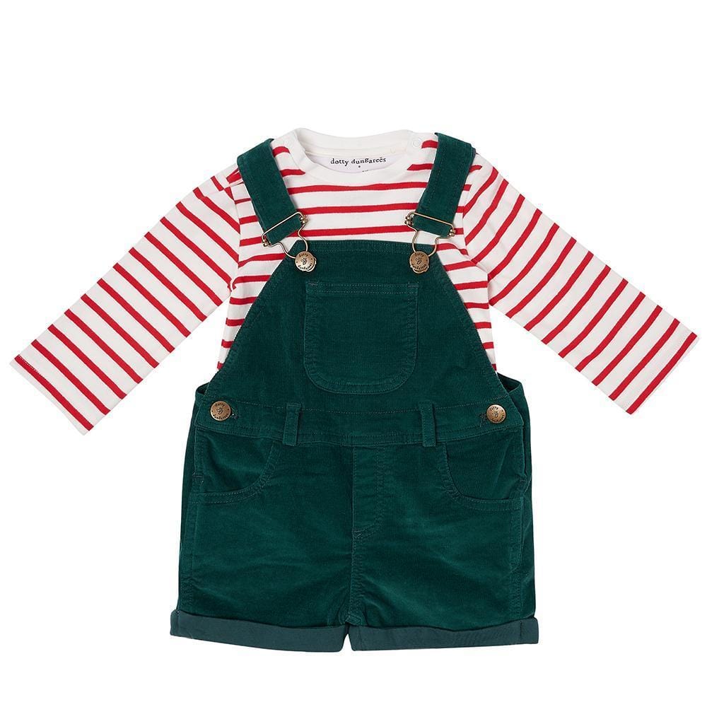 Moss Green Cord Shorts - Dotty Dungarees Ltd