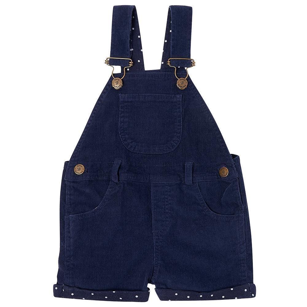 Navy Cord Shorts - Dotty Dungarees Ltd