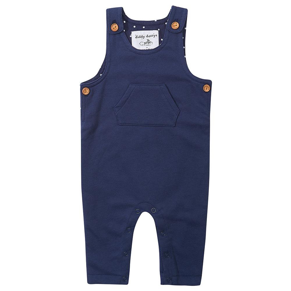 Navy Diddy Dungarees - Dotty Dungarees Ltd