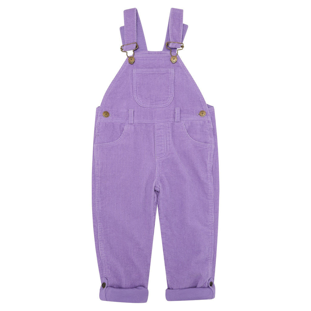 Violet Chunky Cord Dungarees - Dotty Dungarees Ltd