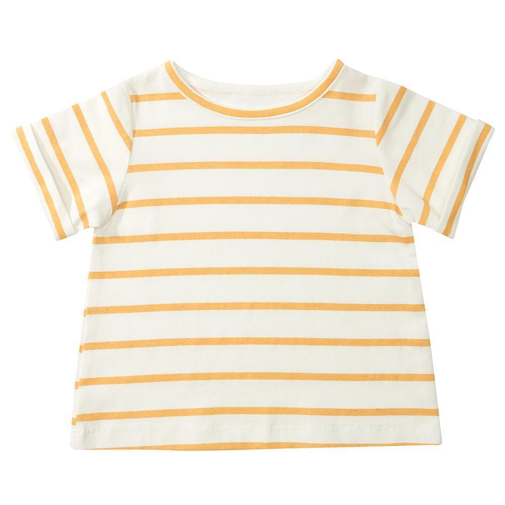 Yellow Stripe Summer T-Shirt - Dotty Dungarees Ltd